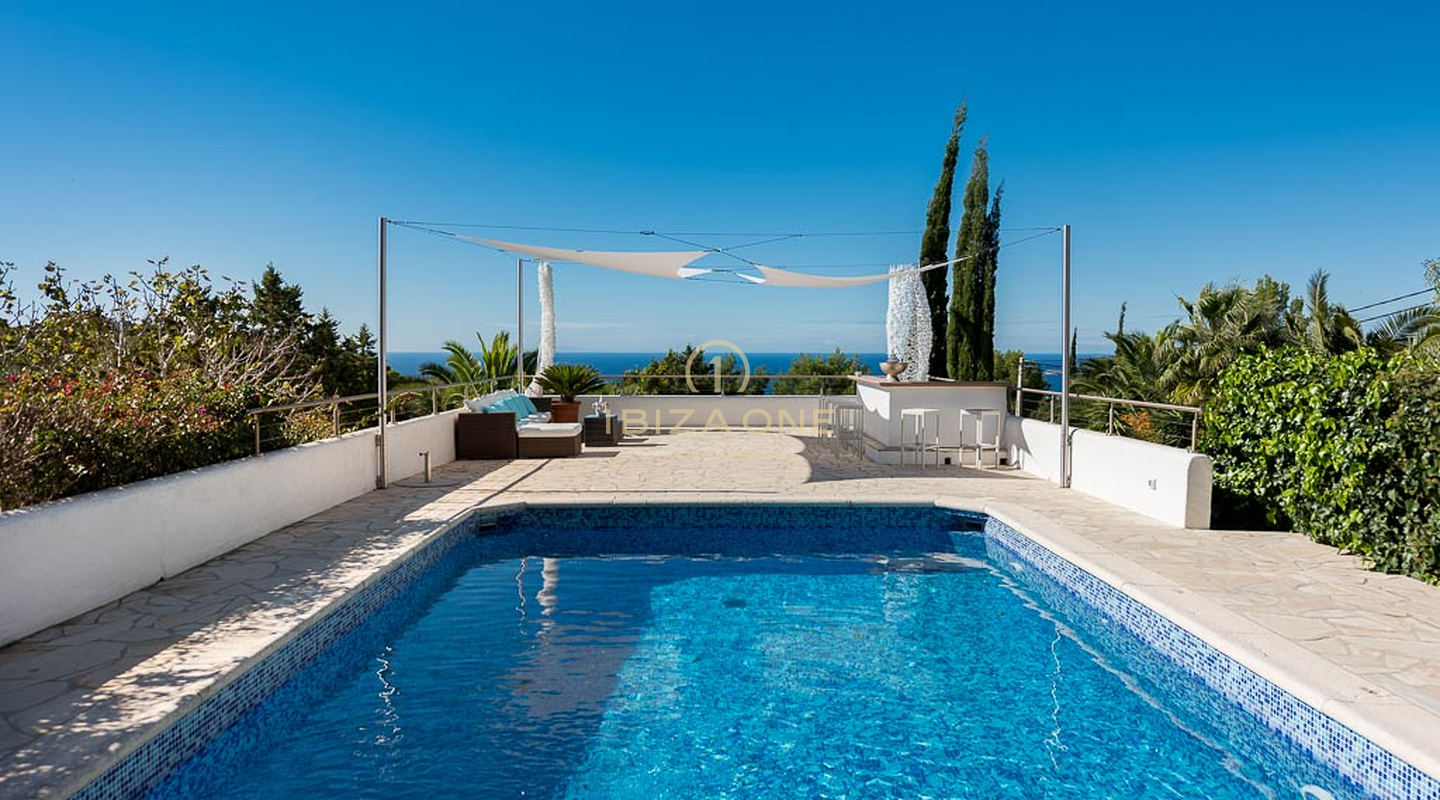 Propriété de luxe avec vue sur la mer, licence touristique et joli jardin à vendre, Ibiza - Propriété de luxe avec vue sur la mer, licence touristique et joli jardin à louer, Ibiza