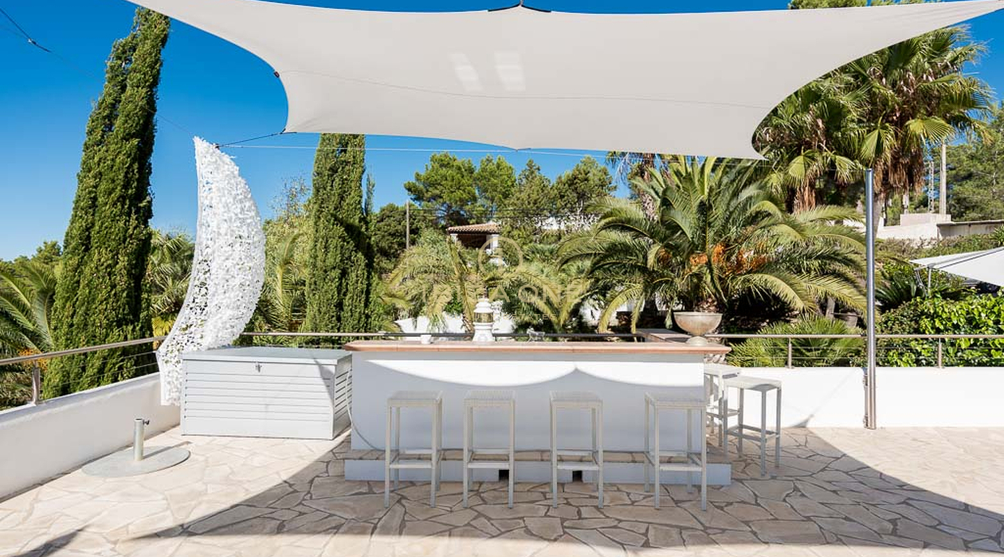 Luxe woning met zeezicht, toeristenvergunning en mooie tuin te koop, Ibiza - Luxe woning met zeezicht, toeristenvergunning en mooie tuin te huur, Ibiza