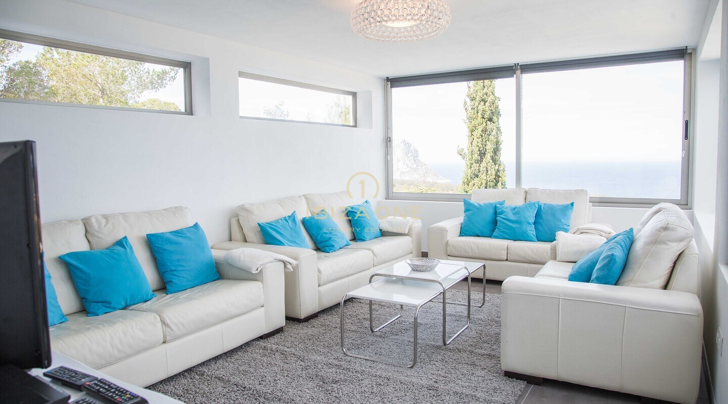 Luxury vacation villa with views of Es Vedra, the sea and with rental license for sale, Ibiza - Luxury vacation villa with views of Es Vedra, the sea and with rental license for rent, Ibiza