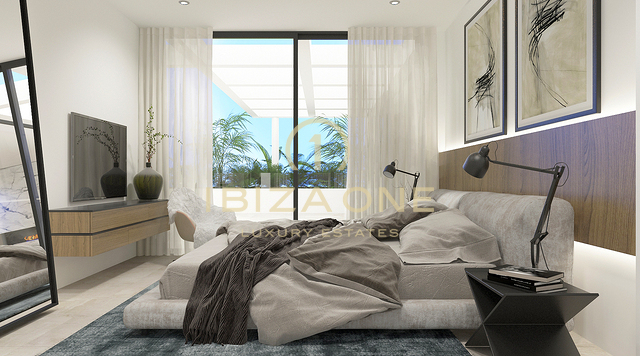 7 luxury villas project with views of Es Vedra and the sea for sale