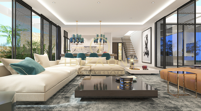 7 luxury villas project with views of Es Vedra and the sea for sale