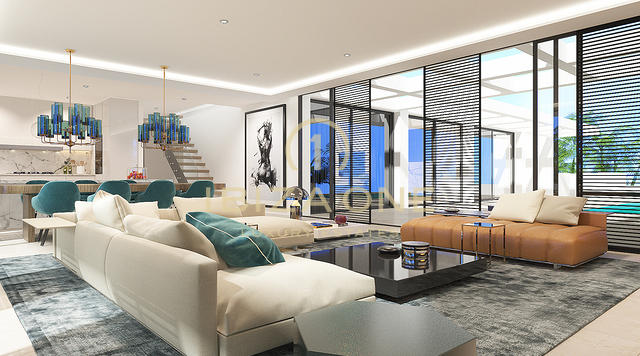 7 luxury villas project with views of Es Vedra and the sea for sale