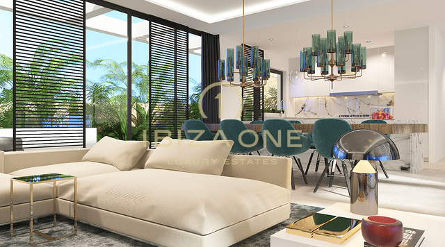 Progetto di 7 ville di lusso con vista su Es Vedra e sul mare in vendita
