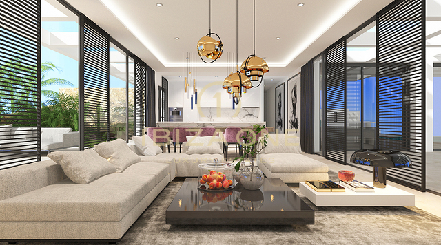 Projet de 7 villas de luxe avec vue sur Es Vedra et la mer à vendre