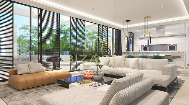 7 luxe villa's project met uitzicht op Es Vedra en de zee te koop