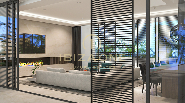 7 luxe villa's project met uitzicht op Es Vedra en de zee te koop