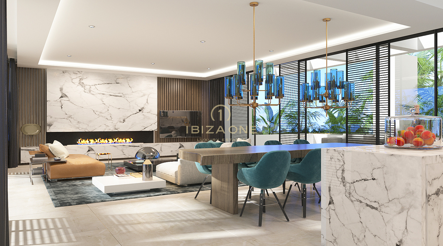 Progetto di 7 ville di lusso con vista su Es Vedra e sul mare in vendita