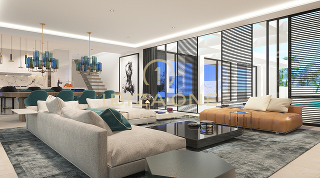 7 luxury villas project with views of Es Vedra and the sea for sale