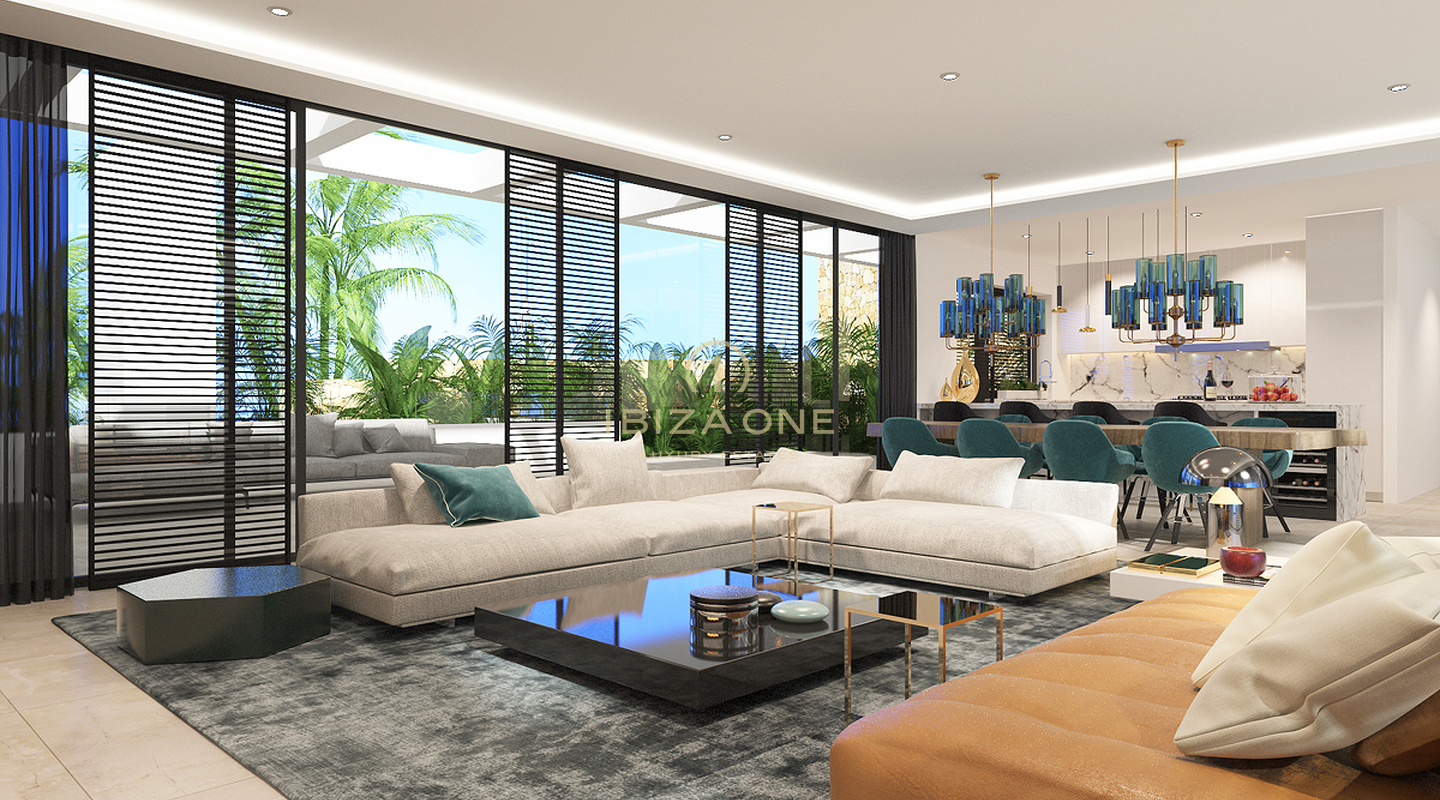 Progetto di 7 ville di lusso con vista su Es Vedra e sul mare in vendita