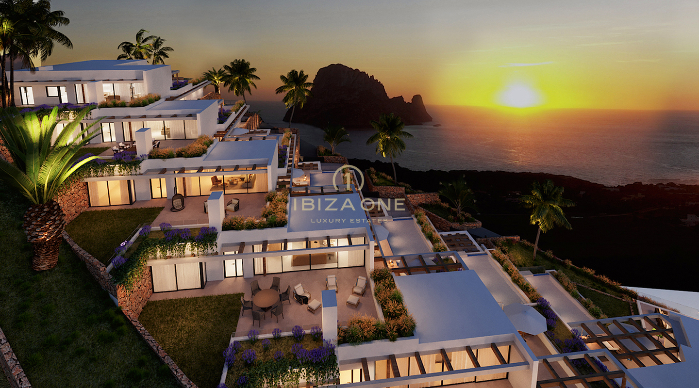 Progetto di 7 ville di lusso con vista su Es Vedra e sul mare in vendita