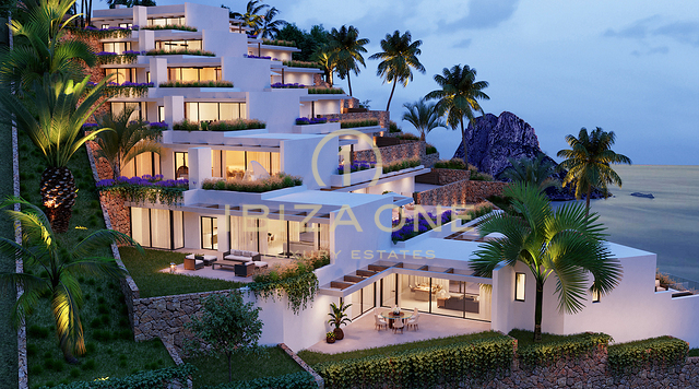Progetto di 7 ville di lusso con vista su Es Vedra e sul mare in vendita
