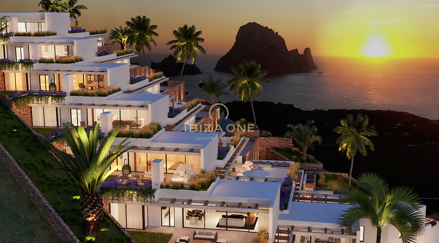 Progetto di 7 ville di lusso con vista su Es Vedra e sul mare in vendita