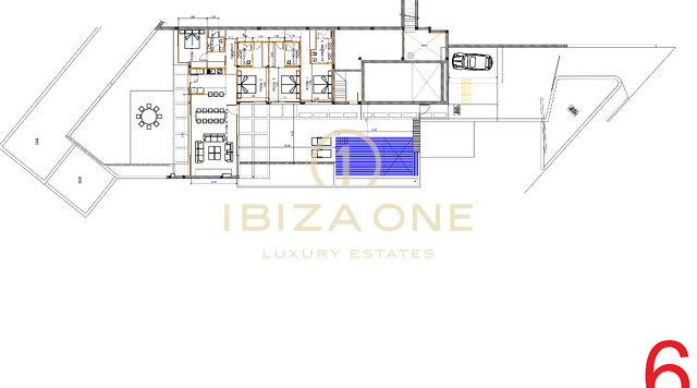 Projet de construction moderne avec 7 villas de luxe et vue sur Es Vedra et la mer à vendre