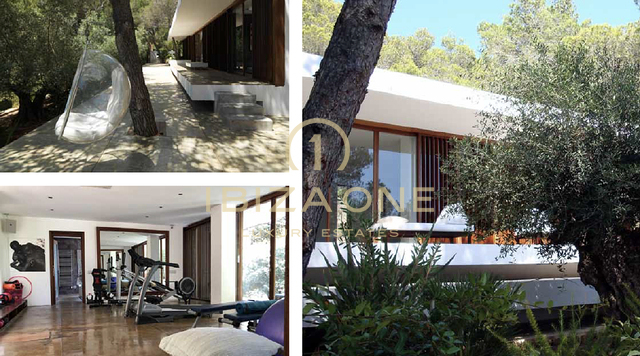 Luxurious property in the nature reserve with breathtaking views over Cala Jondal, Salinas and Formentera for sale and the luxury villa is also for rent, Ibiza