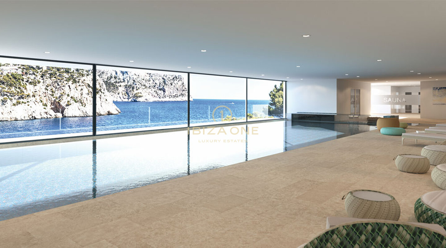 Modern luxury penthouse with sea views and sea access in Mallorca for sale