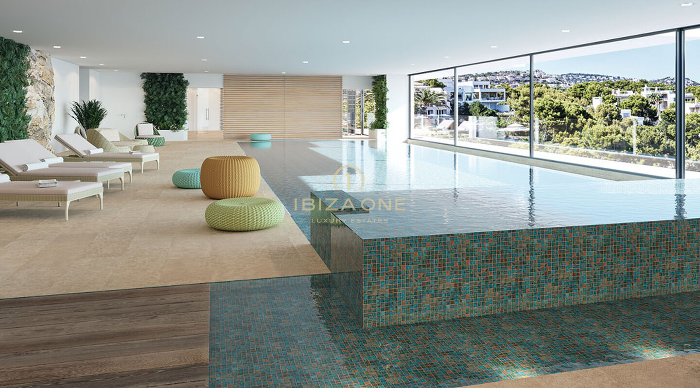 Modern bouwproject met luxe penthouse en uitzicht op zee en toegang tot zee in Mallorca te koop