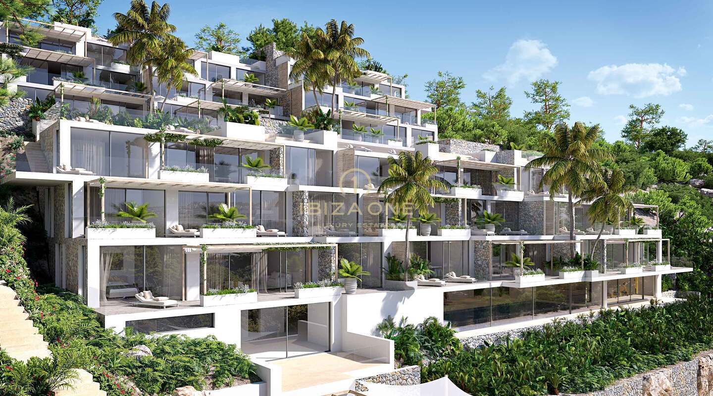 Modern bouwproject met luxe penthouse en uitzicht op zee en toegang tot zee in Mallorca te koop