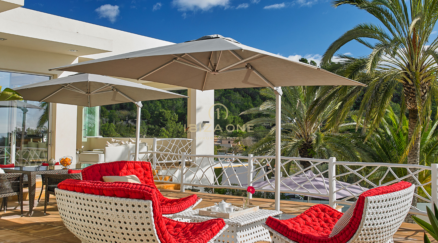 Magnifique villa de luxe avec vue sur la mer et permis de location près d'Ibiza, Ibiza
