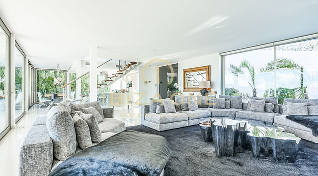Moderne luxe vakantievilla met zeezicht en dichtbij Ibiza-stad en Talamanca te huur, Ibiza