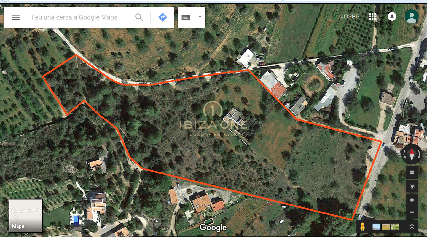 Projet de finca de luxe original à rénover avec un grand terrain près de San Lorenzo/Sta. Gertrudis à vendre, Ibiza - peut être facilement conclu avec le célèbre architecte Rolf Blakstad et le revendre ensuite, Ibiza