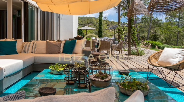Nuova proprietà di lusso per le vacanze con privacy e vista sul mare in affitto, Ibiza