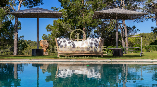 Nuova proprietà di lusso per le vacanze con privacy e vista sul mare in affitto, Ibiza