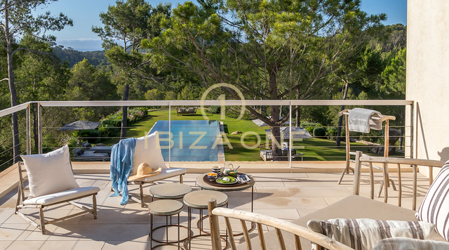 Nuova proprietà di lusso per le vacanze con privacy e vista sul mare in affitto, Ibiza