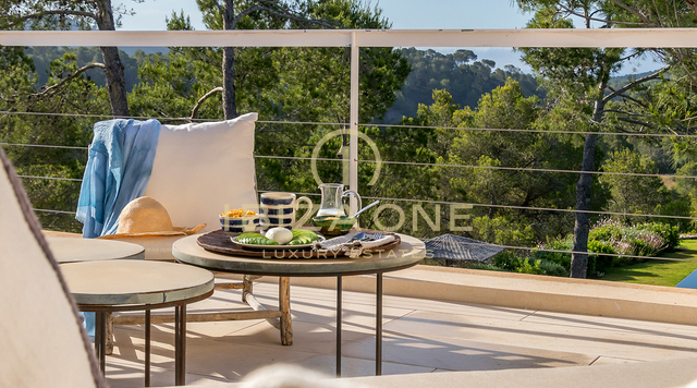 Nuova proprietà di lusso per le vacanze con privacy e vista sul mare in affitto, Ibiza
