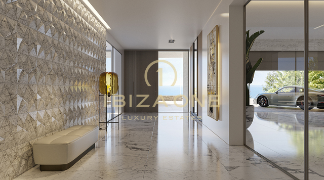 Moderne luxe villa met panoramisch zeezicht in aanbouw te koop