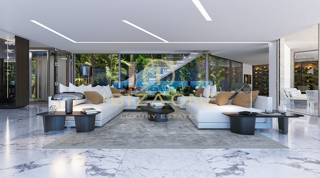 Moderna villa di lusso con vista panoramica sul mare in costruzione in vendita