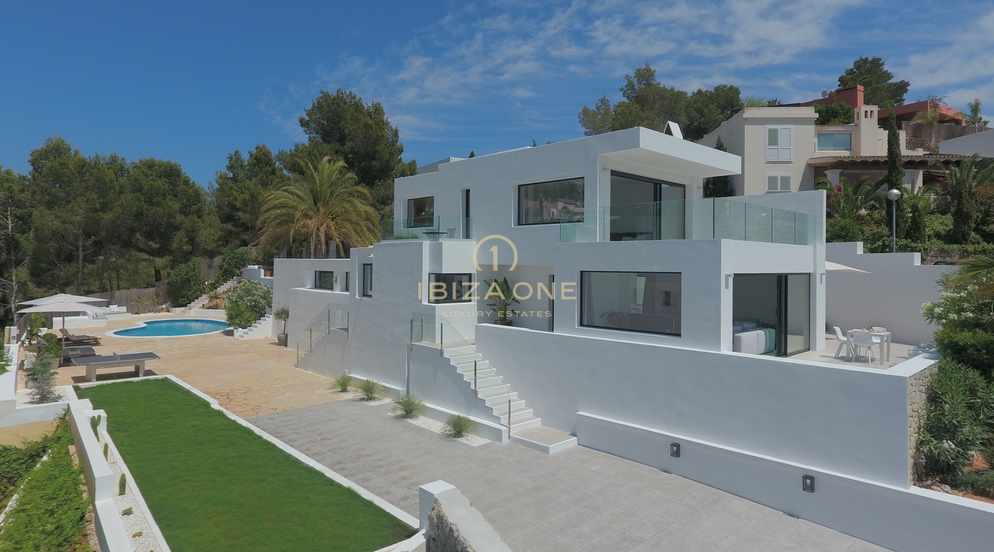 Modern luxury renovated villa in Can Pep Simo with views for sale, Ibiza