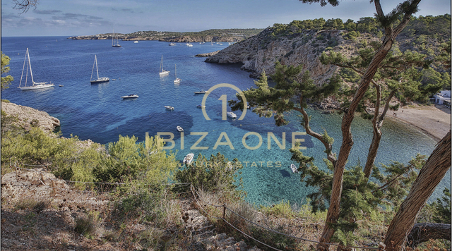 First sea line villa with sea access and beautiful views for rent, Ibiza
