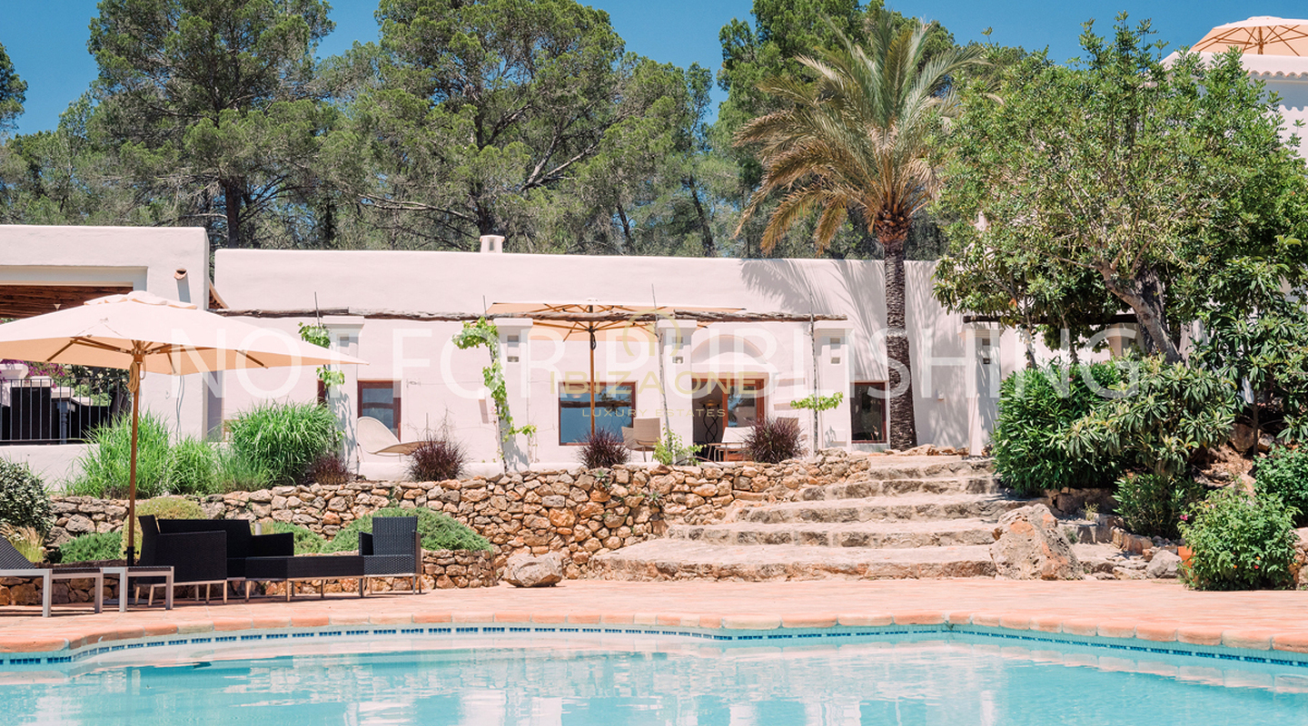 Fantástica propiedad de lujo con casa principal y casa de invitados independiente en venta, Ibiza - casa de lujo en alquiler, Iibza