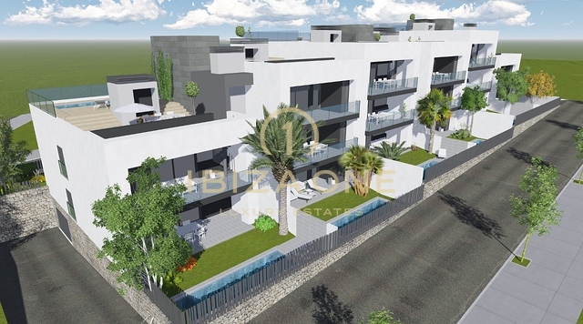 Apartamento de nueva construcción con gran terraza en la azotea y piscina privada en venta.