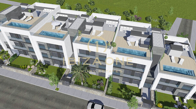 Apartamento de nueva construcción con gran terraza en la azotea y piscina privada en venta.