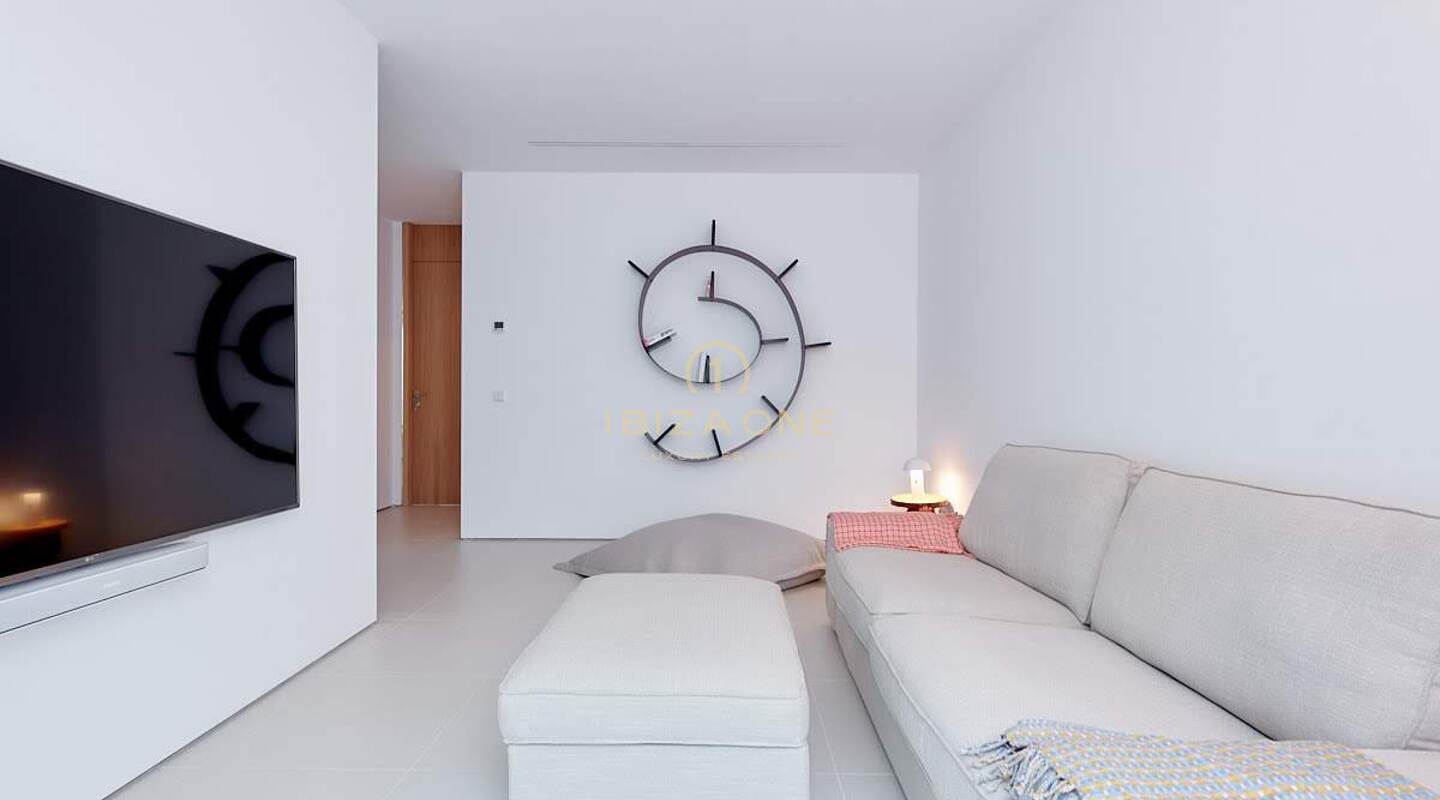 Modern newly built luxury villa with incredible sunset views and sea views in private urbanization for sale, Ibiza