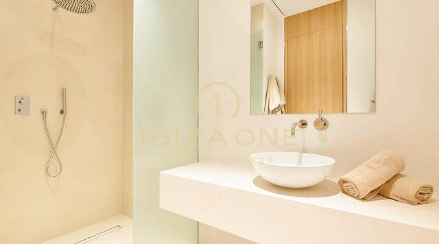 Modern newly built luxury villa with incredible sunset views and sea views in private urbanization for sale, Ibiza
