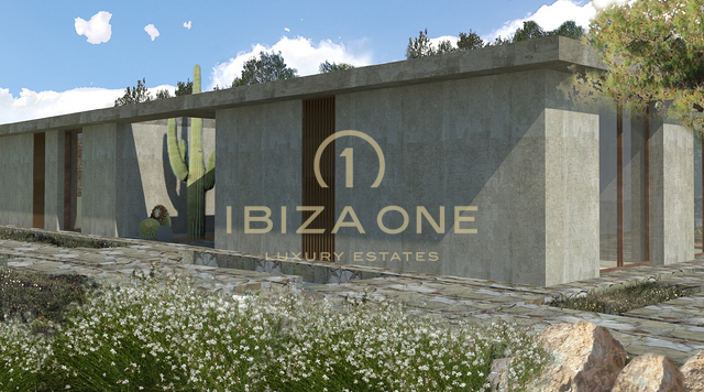 Gran villa de lujo contemporánea con casa de invitados rodeada de naturaleza en venta, Ibiza - casas de lujo en alquiler, Ibiza