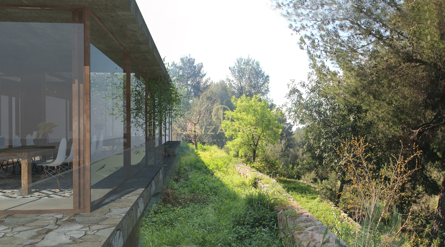 Tolle zeitgenössische Luxusvilla mit Gästehaus umgeben von Natur zu verkaufen, Ibiza – Luxushäuser zu vermieten, Ibiza