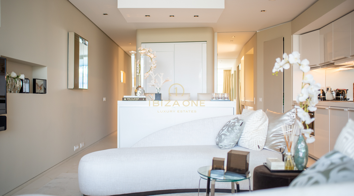 Modern luxury apartment for sale in Las Boas with old town views, Ibiza