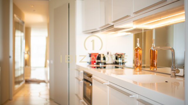 Modern luxury apartment for sale in Las Boas with old town views, Ibiza