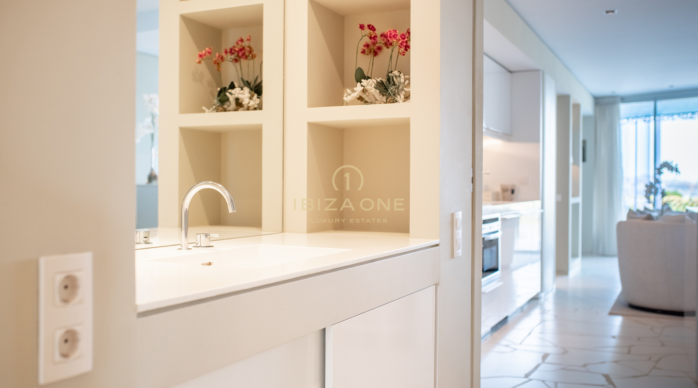 Modern luxury apartment for sale in Las Boas with old town views, Ibiza