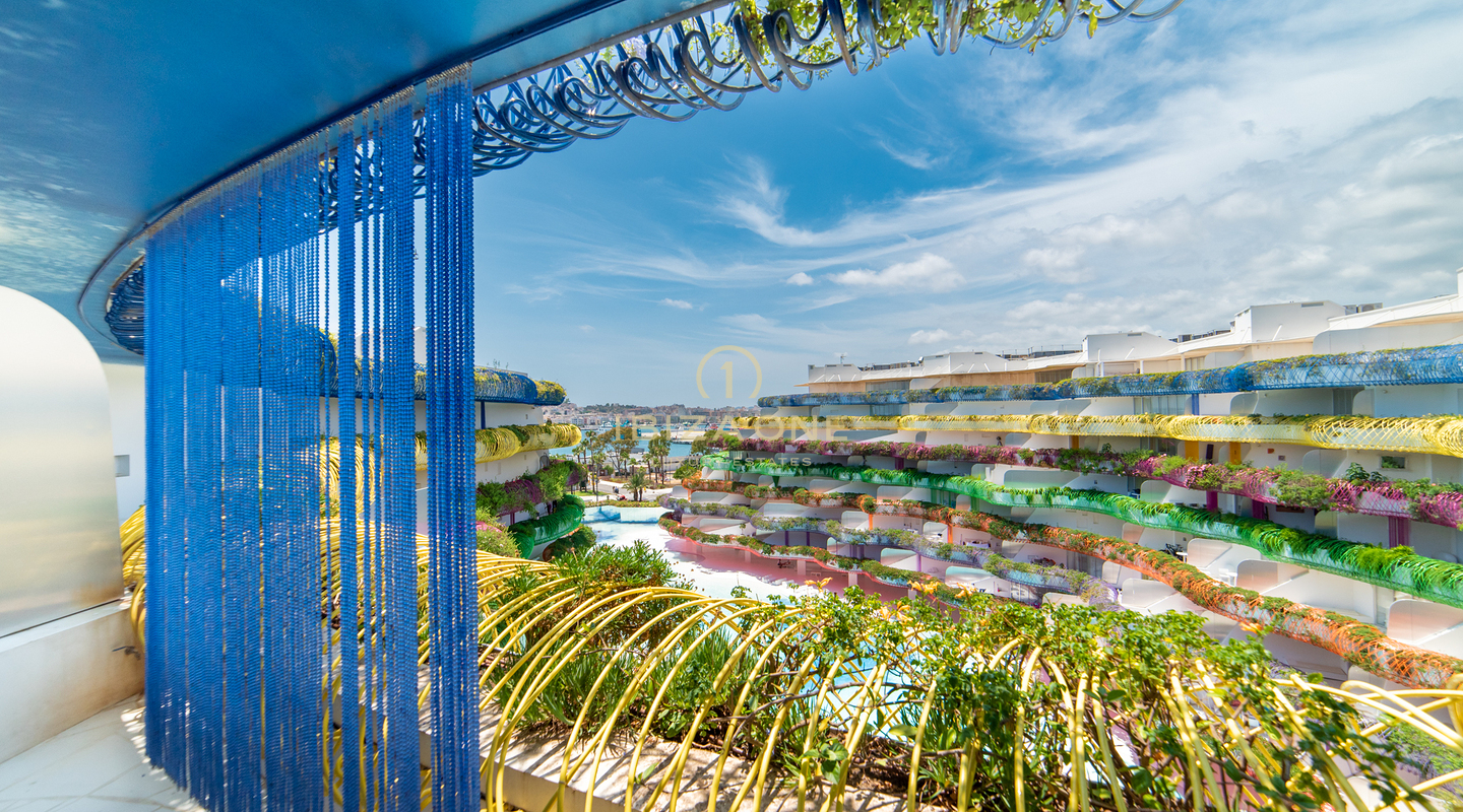 Appartement de luxe moderne à vendre à Las Boas avec vue sur la vieille ville, Ibiza