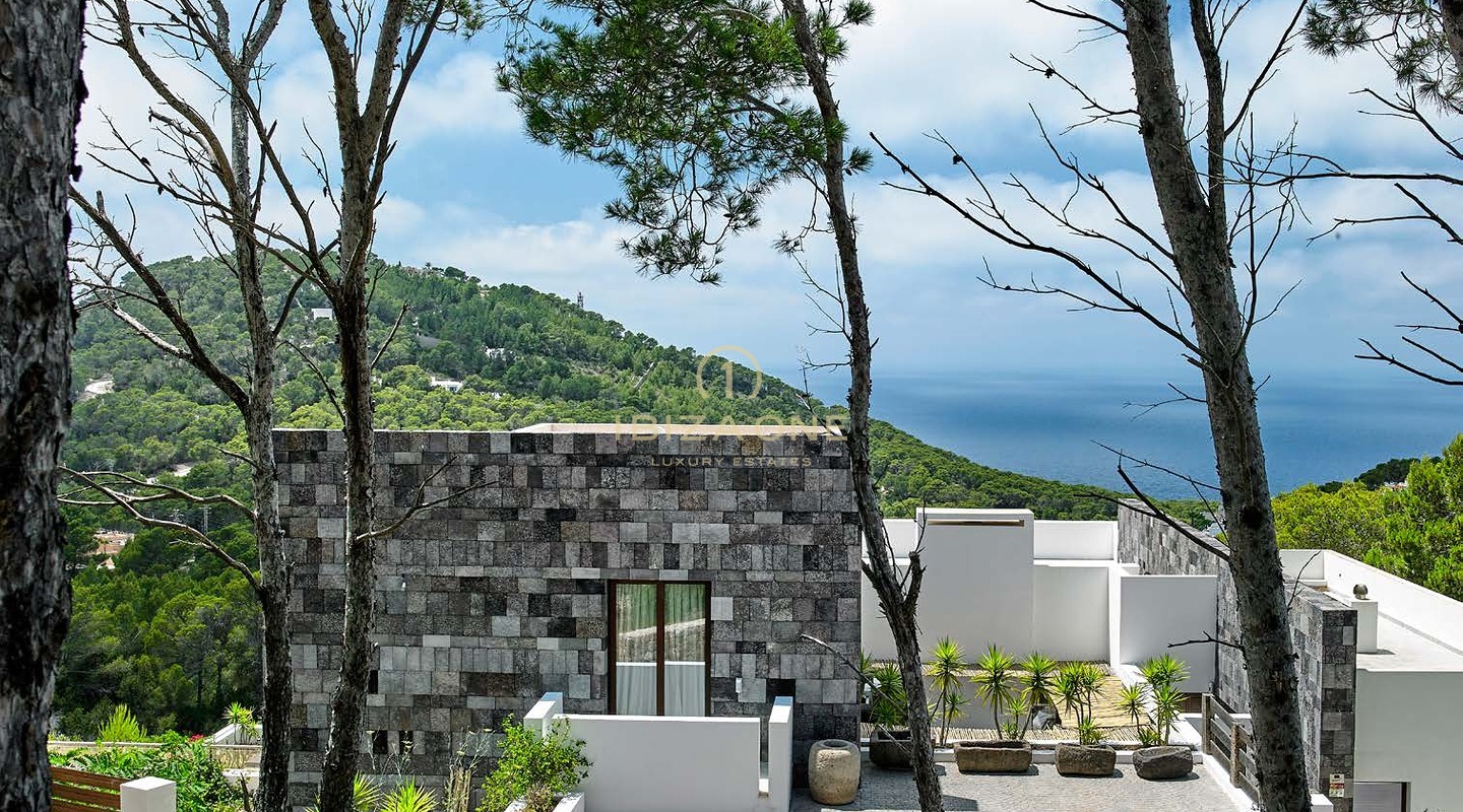 Villa nuovissima con vista magica sul mare e su Es Vedra in vendita