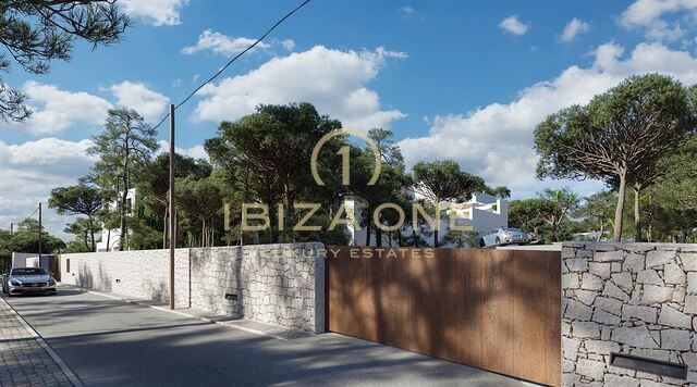 Gemoderniseerd luxe pand met gastenverblijf en uitzicht op zee te koop, Ibiza