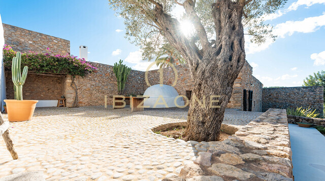 Renovated 500 year old finca with views of the Ibiza countryside for sale