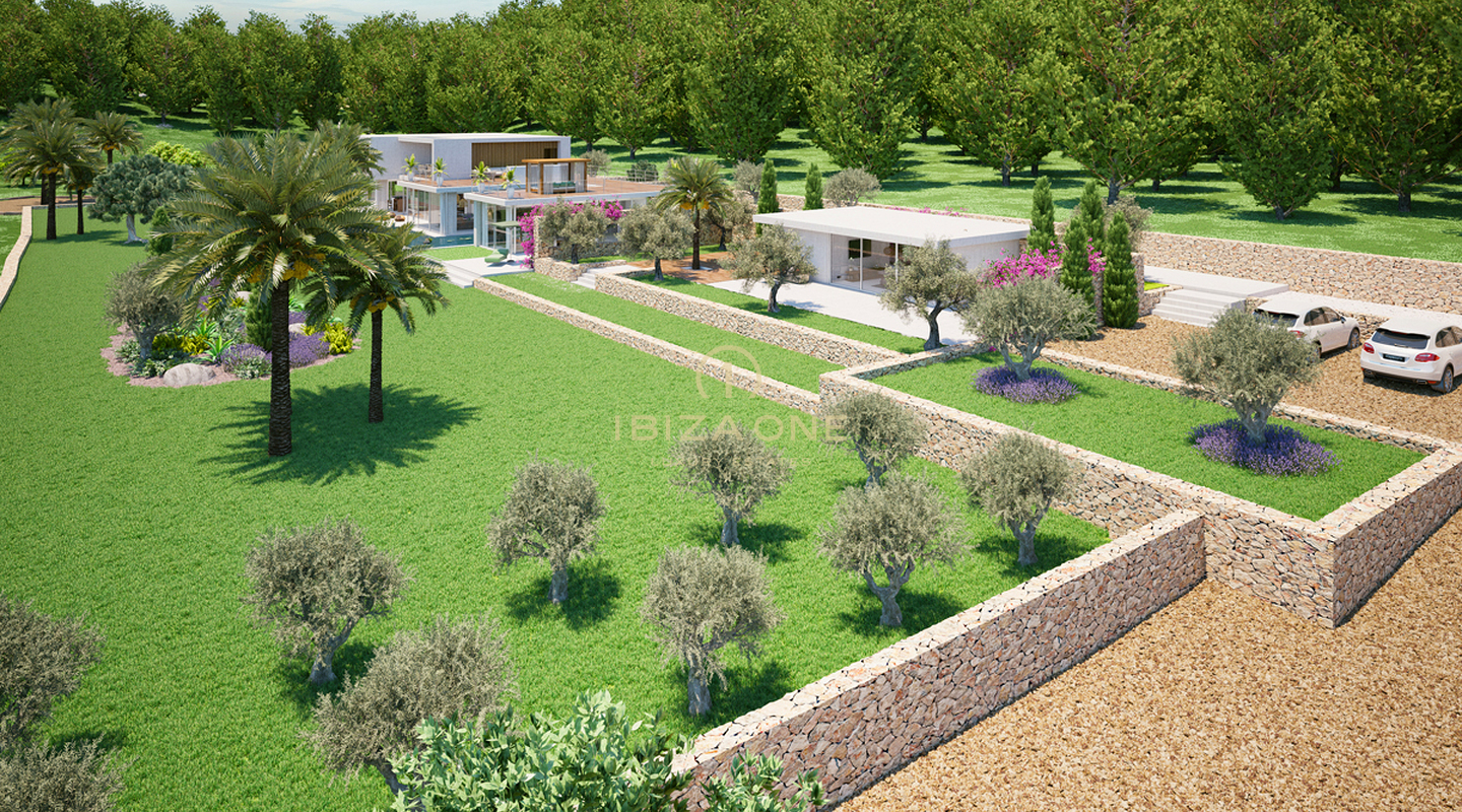 Hermosa villa en construcción en una parcela muy grande en el Valle de Morna en venta