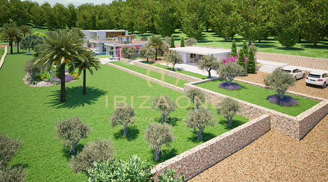 Bella villa in costruzione su un terreno molto grande nella Valle della Morna in vendita