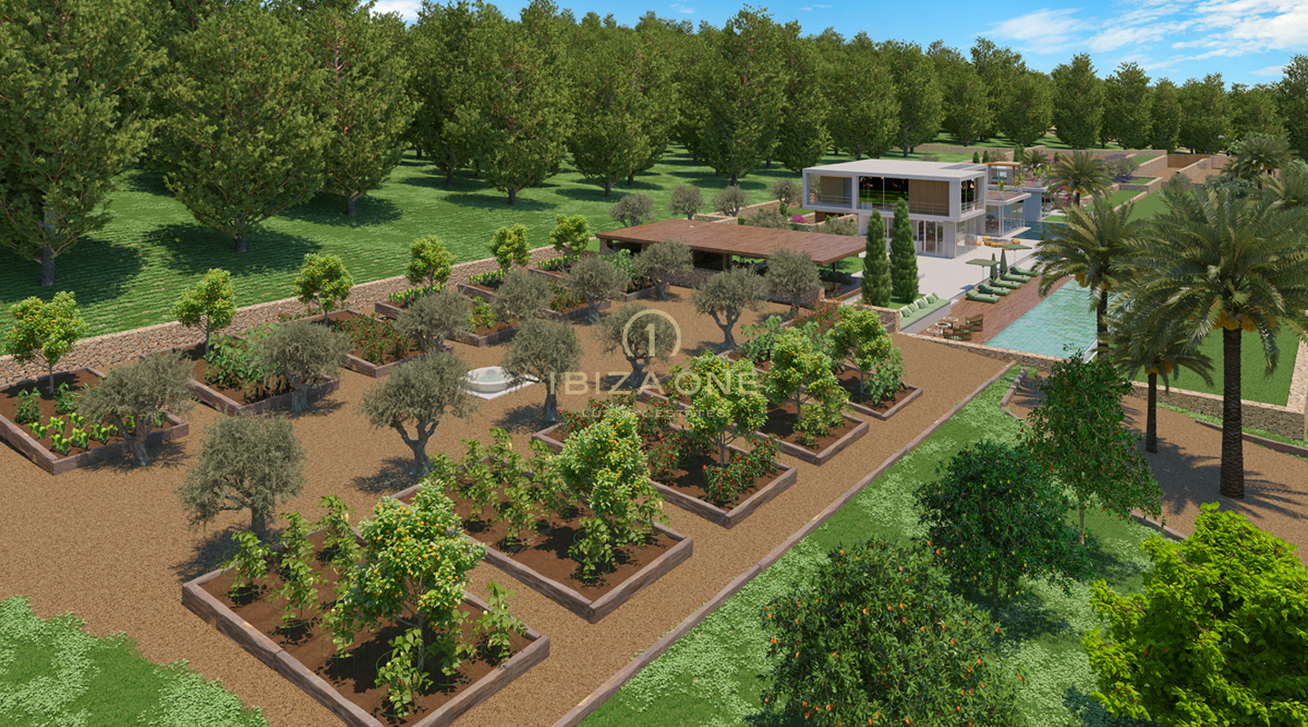 Hermosa villa en construcción en una parcela muy grande en el Valle de Morna en venta