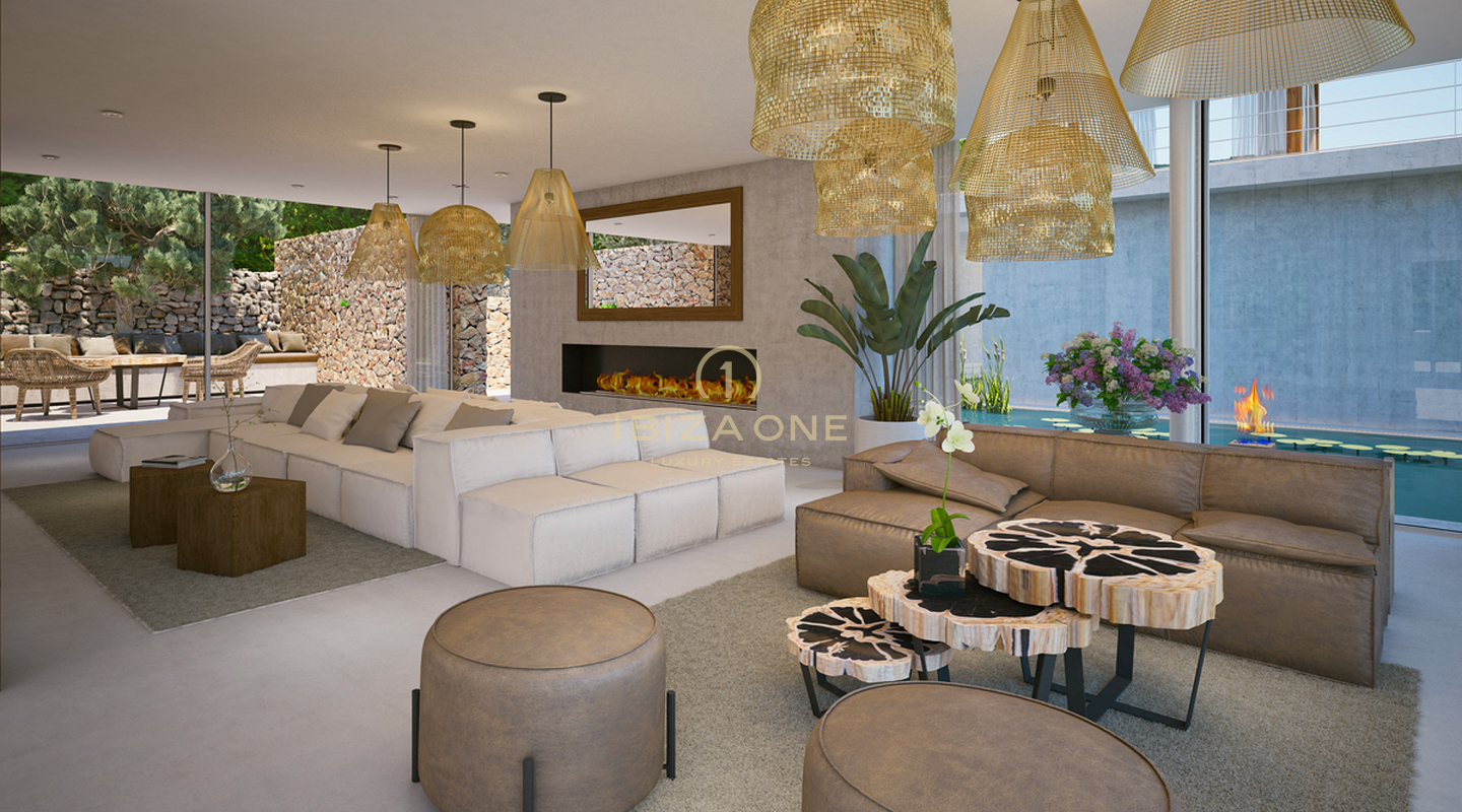 Hermosa villa en construcción en una parcela muy grande en el Valle de Morna en venta